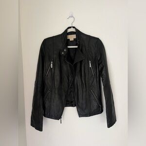 Michael Kors Black Leather Jacket for Women